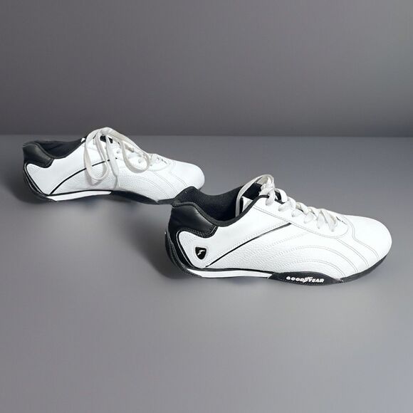 Goodyear ORI Men’s Racing Shoes White Black Driving Sneaker Motorsport Size 10 - Picture 3 of 12
